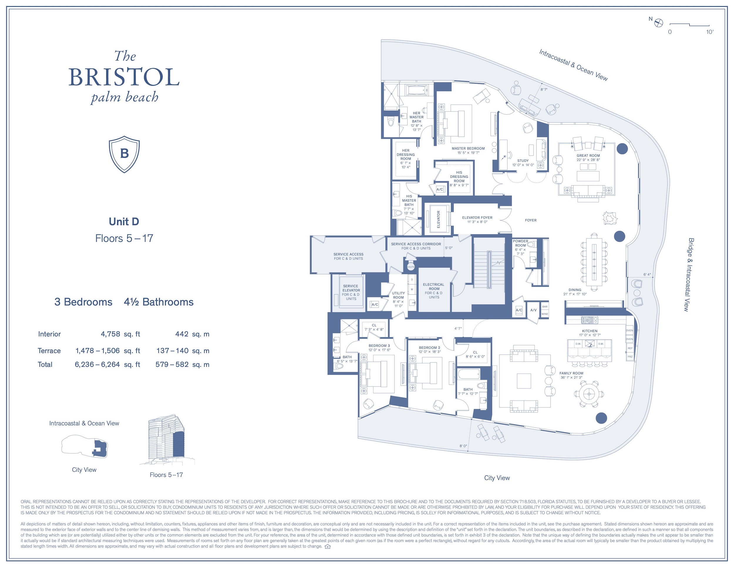 The Bristol Palm Beach — D Floors 5-17
