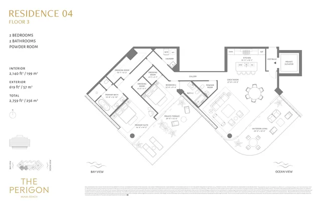 The Perigon Miami Beach — Residence 04 Floor 3