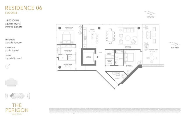 The Perigon Miami Beach — Residence 06 Floor 3