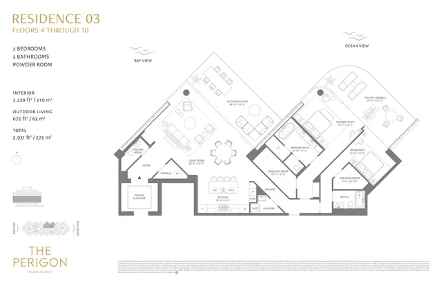 The Perigon Miami Beach — Residence 03 Floor 4-10