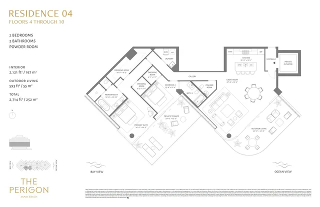 The Perigon Miami Beach — Residence 04 Floor 4-10