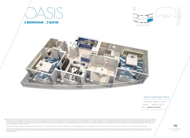 W Residences Fort Lauderdale — Oasis