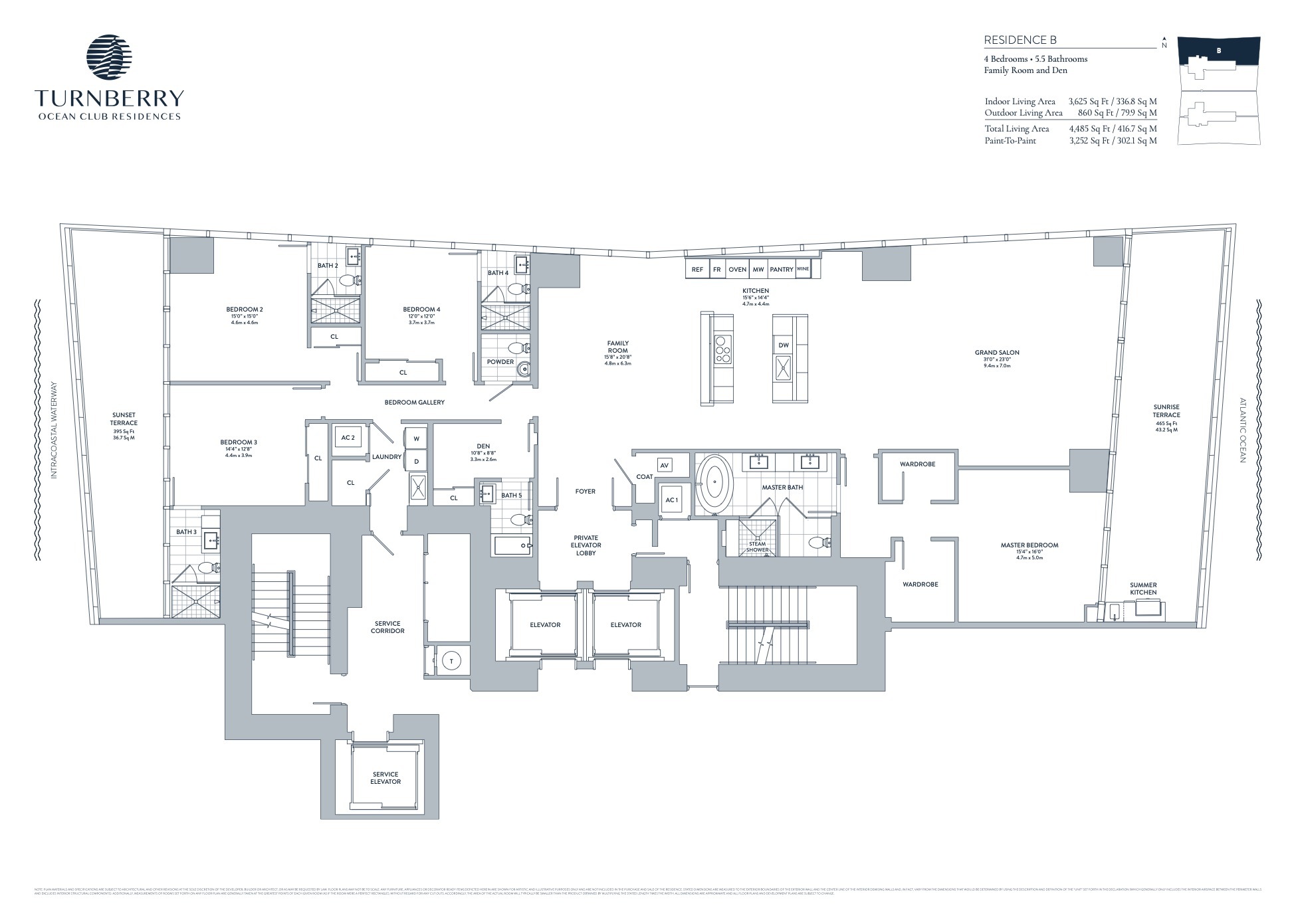 Turnberry Ocean Club Residences — Residence B