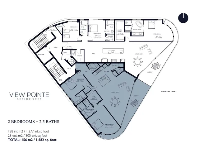 View Pointe Residences Fort Lauderdale — 2 Bedrrom