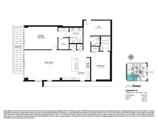 GlassHaus in the Grove — Residence 201